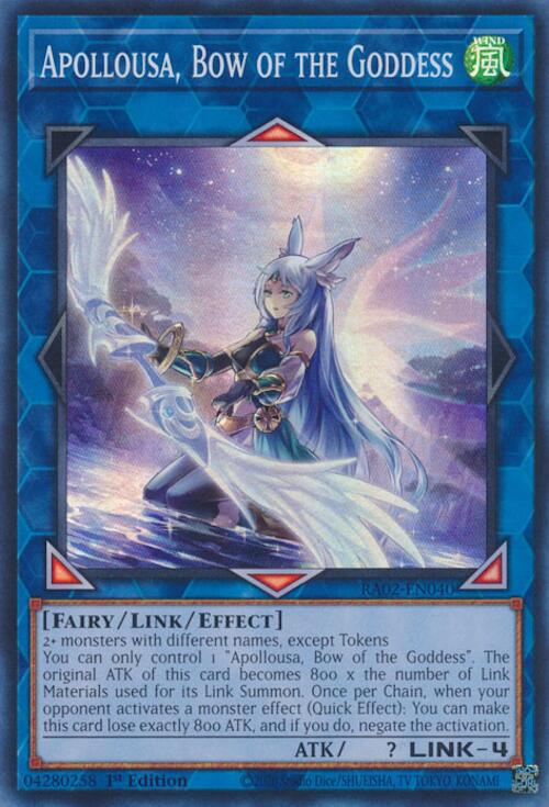 Apollousa, Bow of the Goddess (Alternate Art) [RA02-EN040] Super Rare - Yugioh Cards For Your TCG Needs!