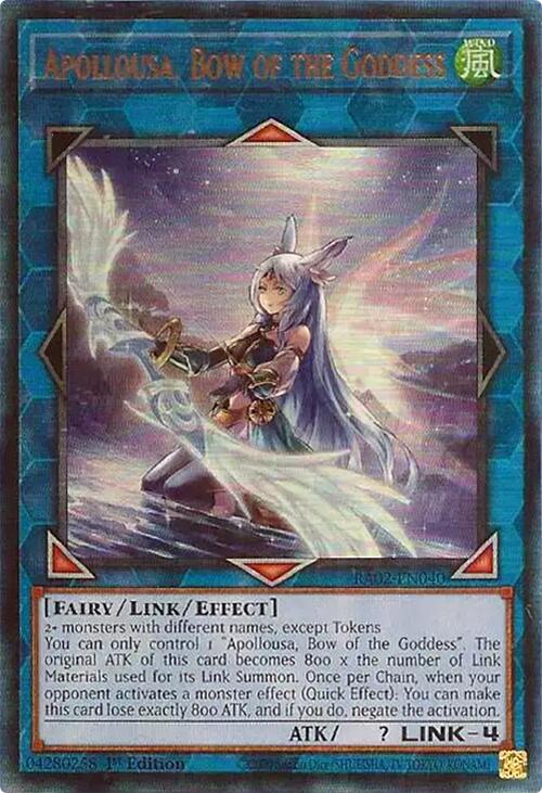 Apollousa, Bow of the Goddess (Alternate Art) (PUR) [RA02-EN040] Prismatic Ultimate Rare - Yugioh Cards For Your TCG Needs!