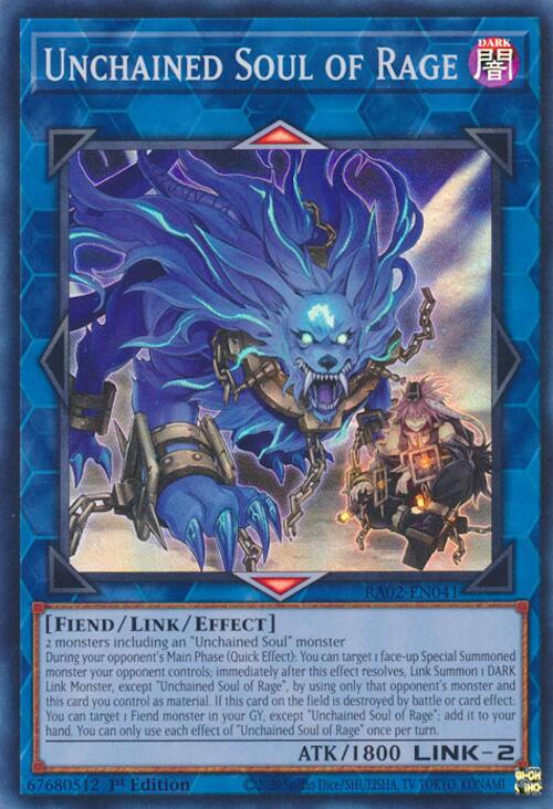 Unchained Soul of Rage [RA02-EN041] Super Rare - Yugioh Cards For Your TCG Needs!