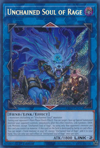 Unchained Soul of Rage (Secret Rare) [RA02-EN041] Secret Rare - Yugioh Cards For Your TCG Needs!