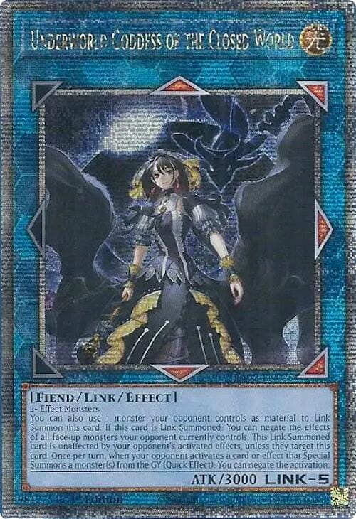 Underworld Goddess of the Closed World (Quarter Century Secret Rare) [RA02-EN045] - Yugioh Cards For Your TCG Needs!