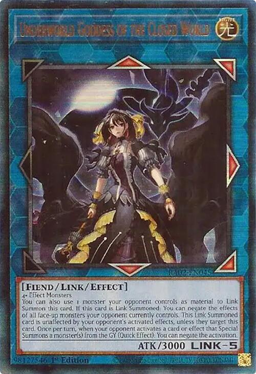 Underworld Goddess of the Closed World (PUR) [RA02-EN045] Prismatic Ultimate Rare - Yugioh Cards For Your TCG Needs!