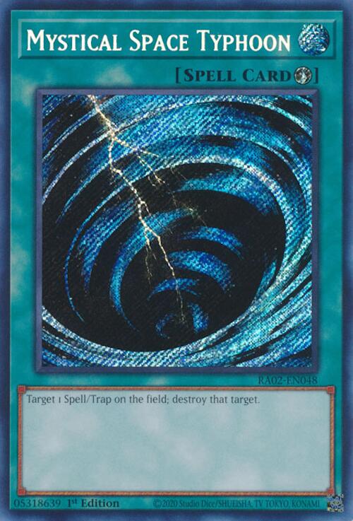 Mystical Space Typhoon (Secret Rare) [RA02-EN048] Secret Rare - Yugioh Cards For Your TCG Needs!