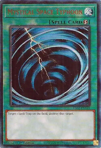 Mystical Space Typhoon (PUR) [RA02-EN048] Prismatic Ultimate Rare - Yugioh Cards For Your TCG Needs!