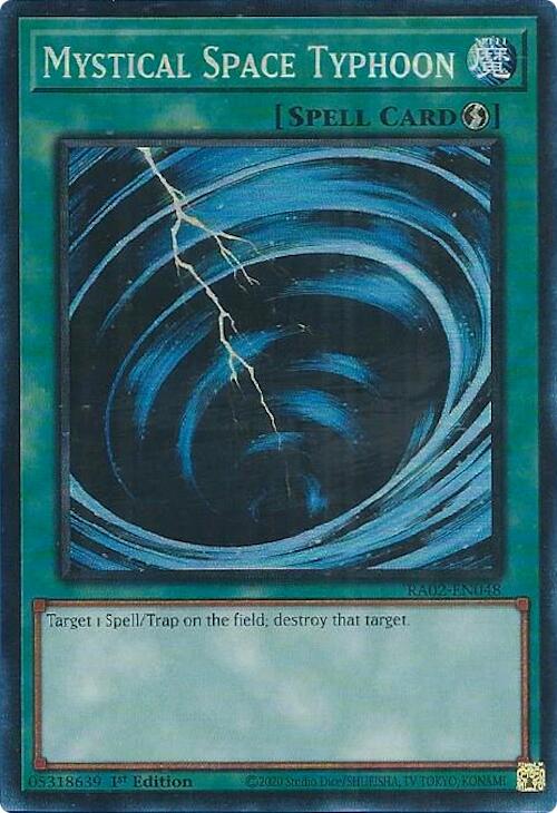 Mystical Space Typhoon (PCR) [RA02-EN048] Prismatic Collector's Rare - Yugioh Cards For Your TCG Needs!