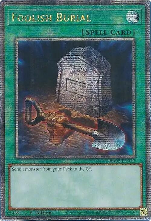 Foolish Burial (Quarter Century Secret Rare) [RA02-EN049] - Yugioh Cards For Your TCG Needs!