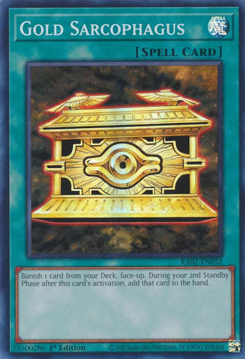 Gold Sarcophagus [RA02-EN052] Super Rare - Yugioh Cards For Your TCG Needs!
