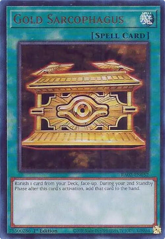 Gold Sarcophagus (UR) [RA02-EN052] Ultra Rare - Yugioh Cards For Your TCG Needs!