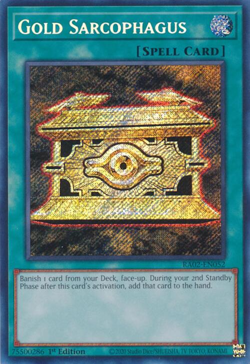 Gold Sarcophagus [RA02-EN052] Secret Rare - Yugioh Cards For Your TCG Needs!