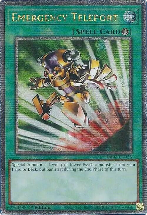 Emergency Teleport (Quarter Century Secret Rare) [RA02-EN053] Quarter Century Secret Rare - Yugioh Cards For Your TCG Needs!