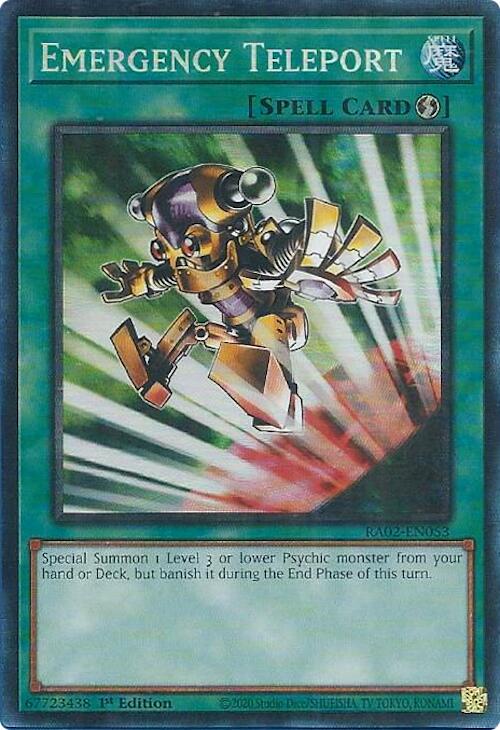 Emergency Teleport (PCR) [RA02-EN053] Prismatic Collector's Rare - Yugioh Cards For Your TCG Needs!