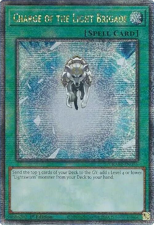 Charge of the Light Brigade (Quarter Century Secret Rare) [RA02-EN055] - Yugioh Cards For Your TCG Needs!