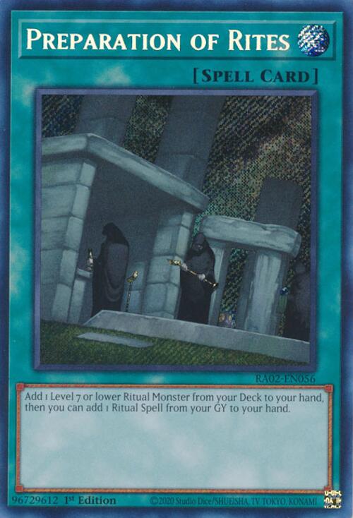 Preparation of Rites (Secret Rare) [RA02-EN056] - Yugioh Cards For Your TCG Needs!