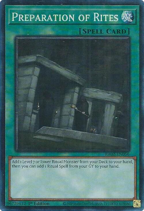 Preparation of Rites (PCR) [RA02-EN056] Prismatic Collector's Rare - Yugioh Cards For Your TCG Needs!