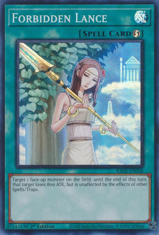 Forbidden Lance [RA02-EN058] Super Rare - Yugioh Cards For Your TCG Needs!