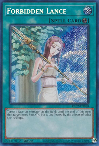 Forbidden Lance (Secret Rare) [RA02-EN058] Secret Rare - Yugioh Cards For Your TCG Needs!