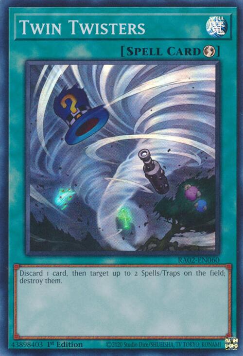 Twin Twisters [RA02-EN060] Super Rare - Yugioh Cards For Your TCG Needs!