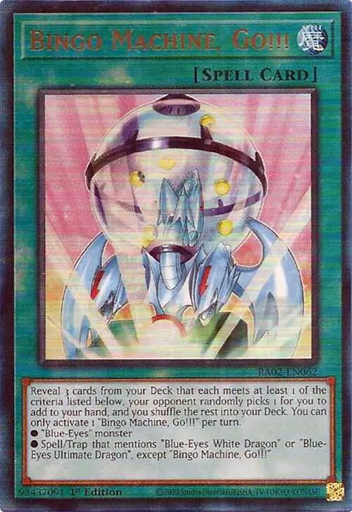 Bingo Machine, Go!!! (PUR) [RA02-EN062] Prismatic Ultimate Rare - Yugioh Cards For Your TCG Needs!