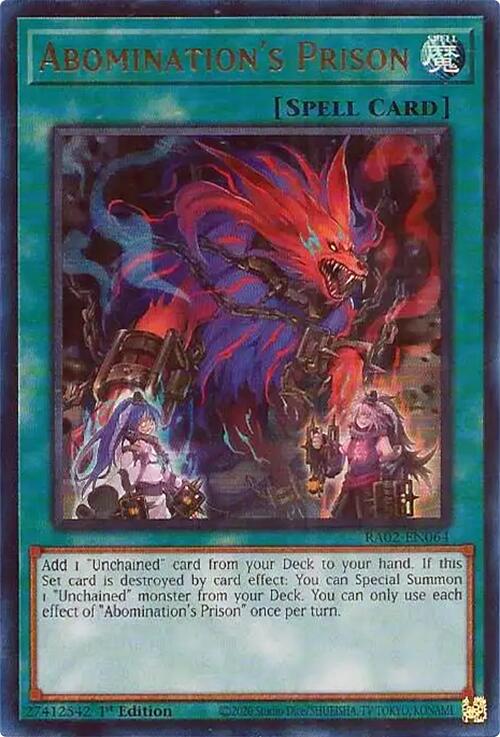 Abomination's Prison (UR) [RA02-EN064] Ultra Rare - Yugioh Cards For Your TCG Needs!