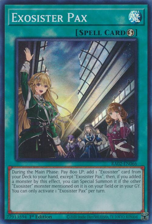 Exosister Pax [RA02-EN066] Super Rare - Yugioh Cards For Your TCG Needs!