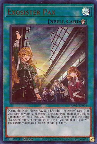 Exosister Pax (UR) [RA02-EN066] Ultra Rare - Yugioh Cards For Your TCG Needs!