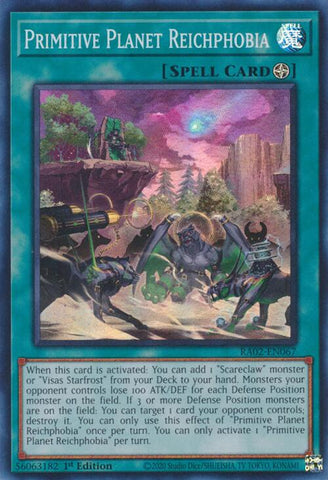 Primitive Planet Reichphobia [RA02-EN067] Super Rare - Yugioh Cards For Your TCG Needs!