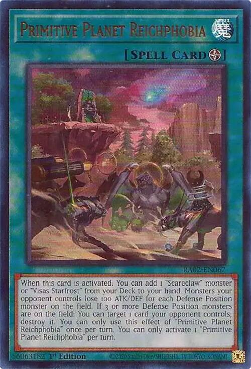 Primitive Planet Reichphobia (UR) [RA02-EN067] Ultra Rare - Yugioh Cards For Your TCG Needs!