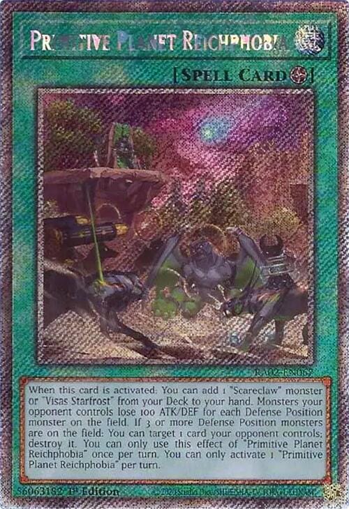 Primitive Planet Reichphobia (Platinum Secret Rare) [RA02-EN067] - Yugioh Cards For Your TCG Needs!