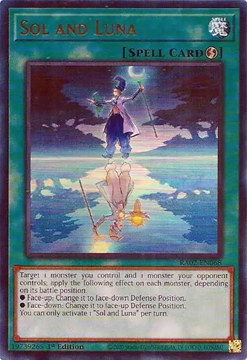 Sol and Luna [RA02-EN068] Ultra Rare - Yugioh Cards For Your TCG Needs!