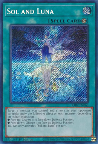 Sol and Luna [RA02-EN068] Secret Rare - Yugioh Cards For Your TCG Needs!