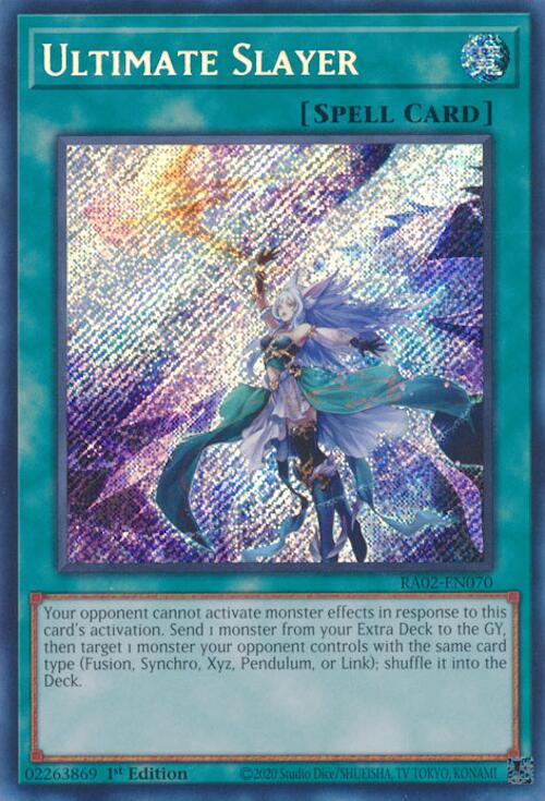 Ultimate Slayer (Secret Rare) [RA02-EN070] - Yugioh Cards For Your TCG Needs!