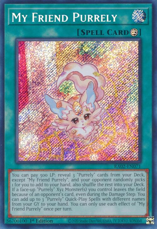 My Friend Purrely (Secret Rare) [RA02-EN071] Secret Rare - Yugioh Cards For Your TCG Needs!