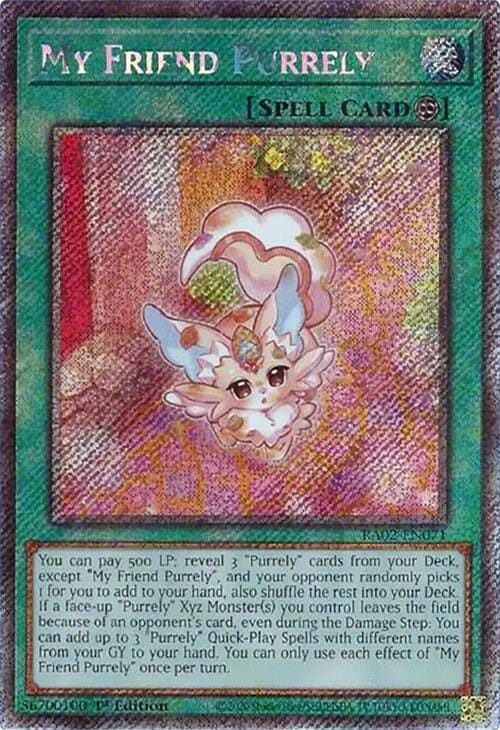 My Friend Purrely (Platinum Secret Rare) [RA02-EN071] - Yugioh Cards For Your TCG Needs!
