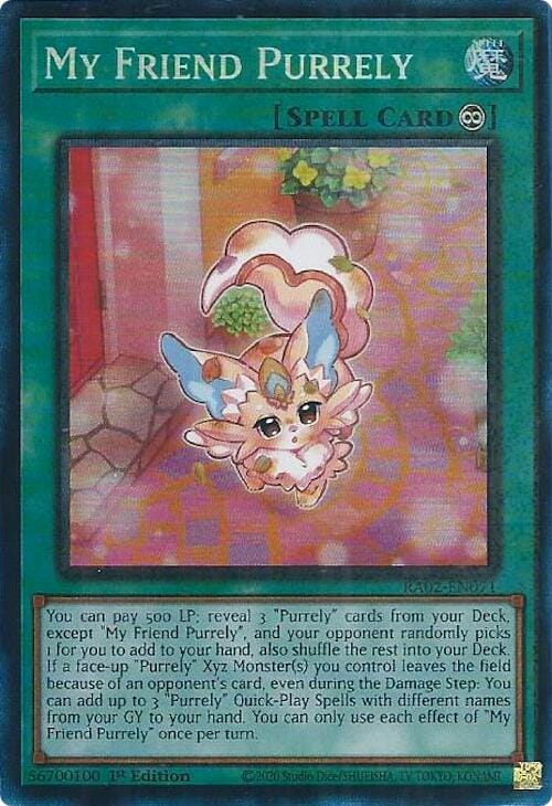 My Friend Purrely (PCR) [RA02-EN071] Prismatic Collector's Rare - Yugioh Cards For Your TCG Needs!