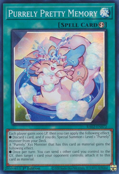 Purrely Pretty Memory [RA02-EN072] Super Rare - Yugioh Cards For Your TCG Needs!
