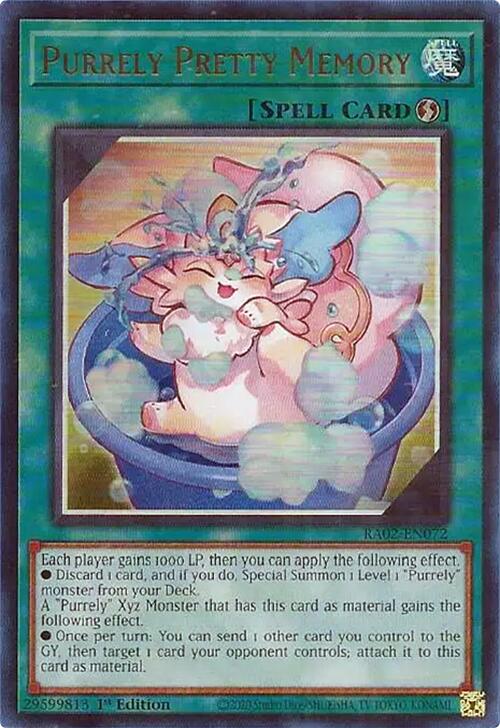 Purrely Pretty Memory (UR) [RA02-EN072] Ultra Rare - Yugioh Cards For Your TCG Needs!