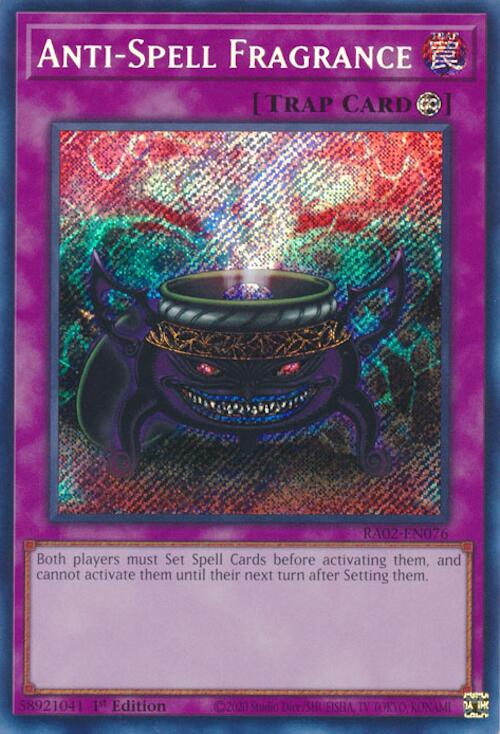 Anti-Spell Fragrance [RA02-EN076] Secret Rare - Yugioh Cards For Your TCG Needs!