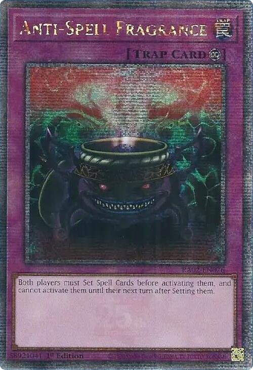 Anti-Spell Fragrance (Quarter Century Secret Rare) [RA02-EN076] - Yugioh Cards For Your TCG Needs!