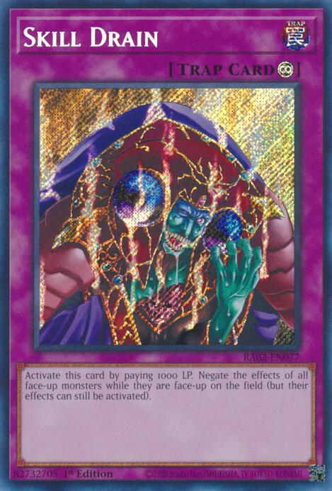 Skill Drain [RA02-EN077] Secret Rare - Yugioh Cards For Your TCG Needs!