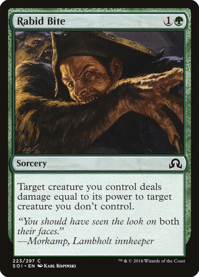 Rabid Bite [Shadows over Innistrad] Magic: The Gathering