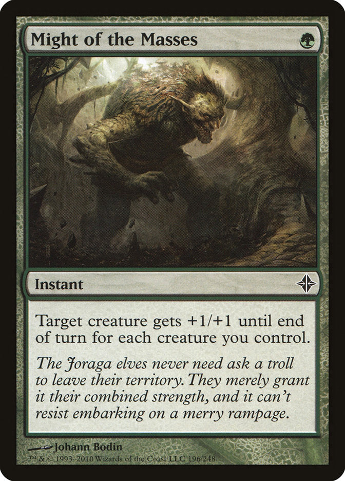 Might of the Masses [Rise of the Eldrazi] Magic: The Gathering