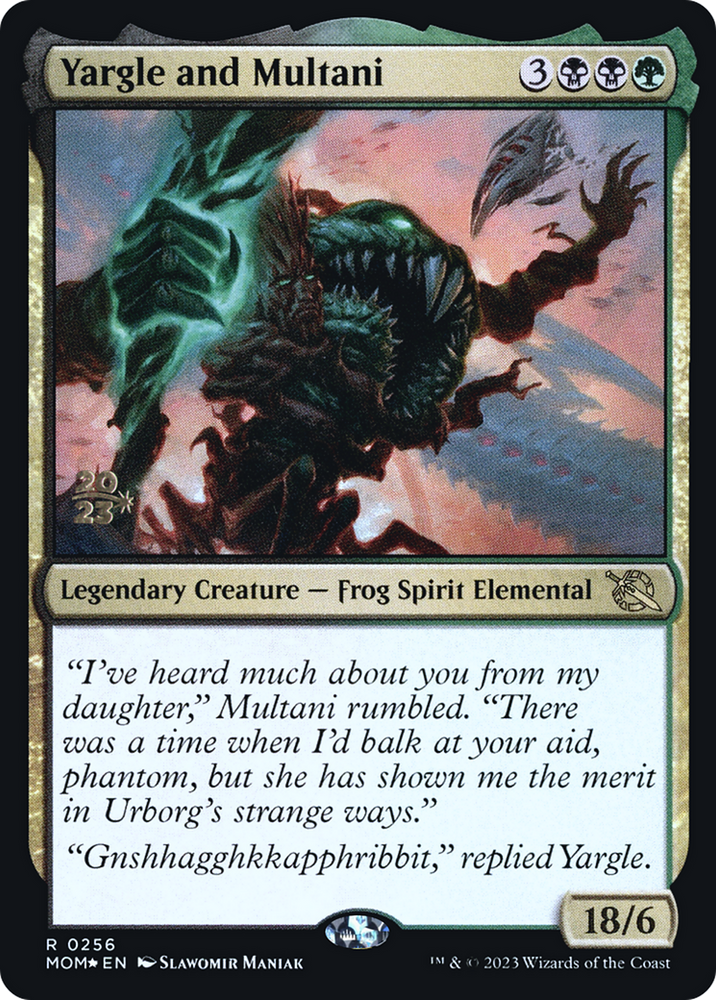 Yargle and Multani [March of the Machine Prerelease Promos] Magic: The Gathering