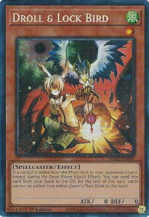 Droll & Lock Bird (PCR) [RA02-EN006] Prismatic Collector's Rare - Yugioh Cards For Your TCG Needs!