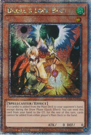 Droll & Lock Bird (Quarter Century Secret Rare) [RA02-EN006] Quarter Century Secret Rare - Yugioh Cards For Your TCG Needs!