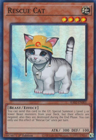 Rescue Cat [RA02-EN001] Super Rare - Yugioh Cards For Your TCG Needs!