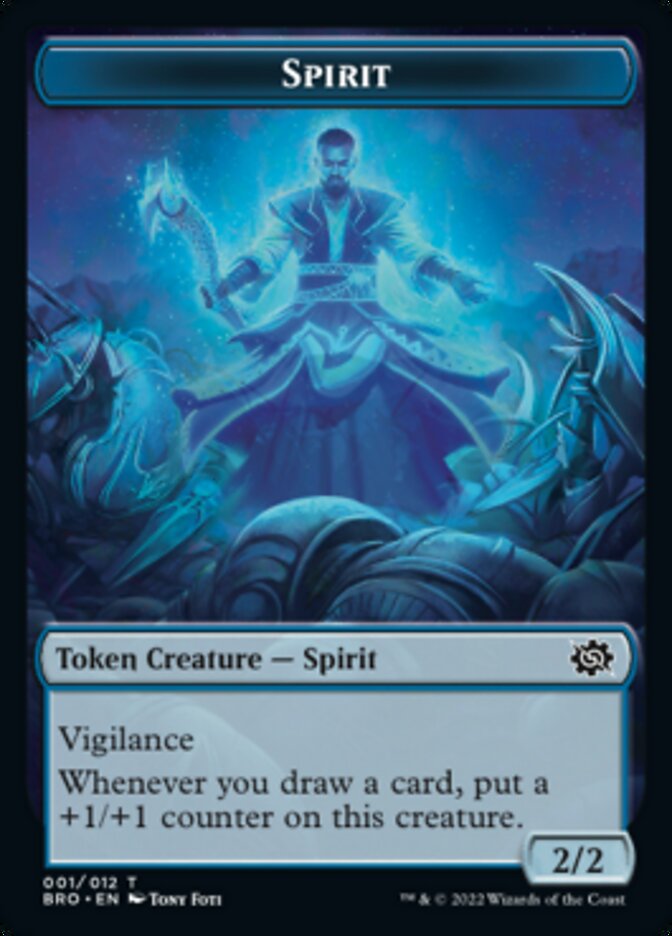 Spirit Token [The Brothers' War Tokens] Magic: The Gathering