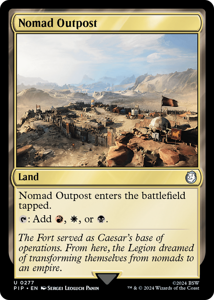 Nomad Outpost [Fallout] Magic: The Gathering