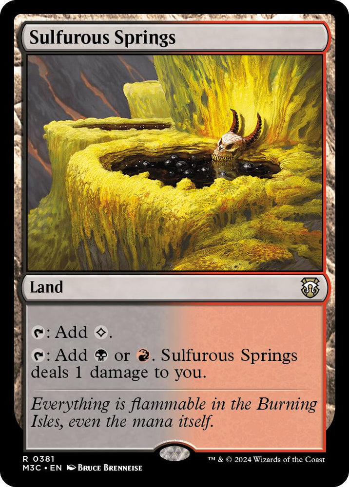 Sulfurous Springs [Modern Horizons 3 Commander] Magic: The Gathering
