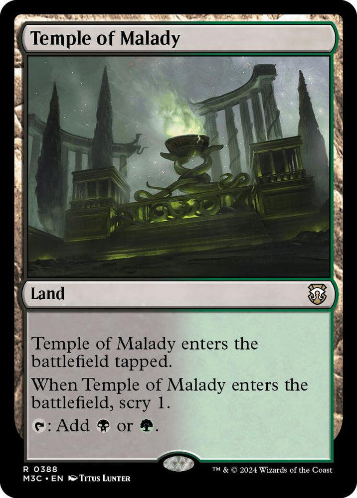 Temple of Malady [Modern Horizons 3 Commander] Magic: The Gathering