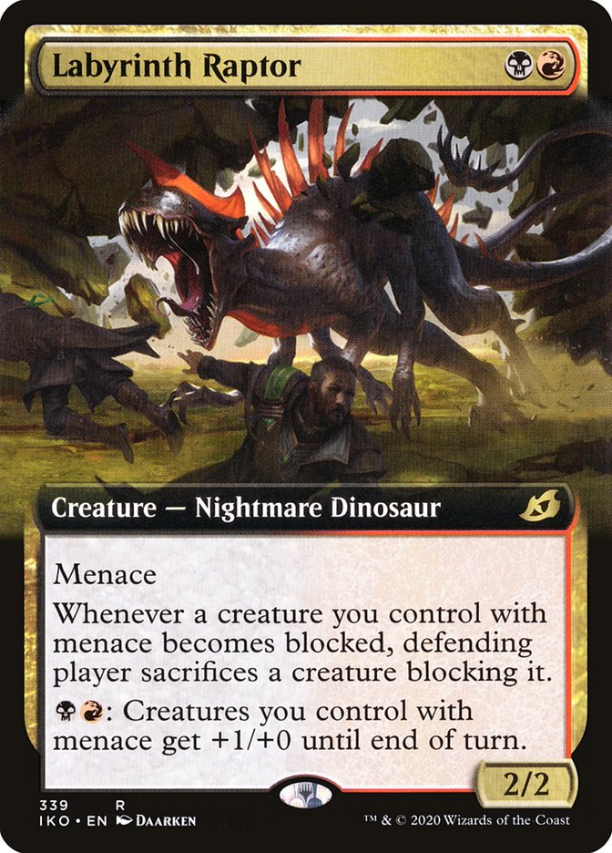 Labyrinth Raptor (Extended Art) [Ikoria: Lair of Behemoths] Magic: The Gathering
